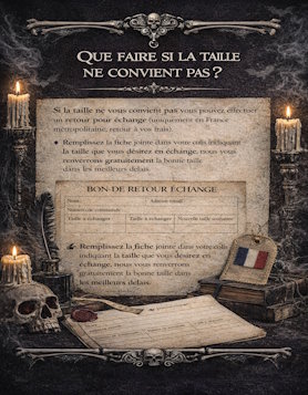 Que faire si la taille ne convient pas ?