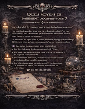 Quels moyens de paiement acceptez-vous ?