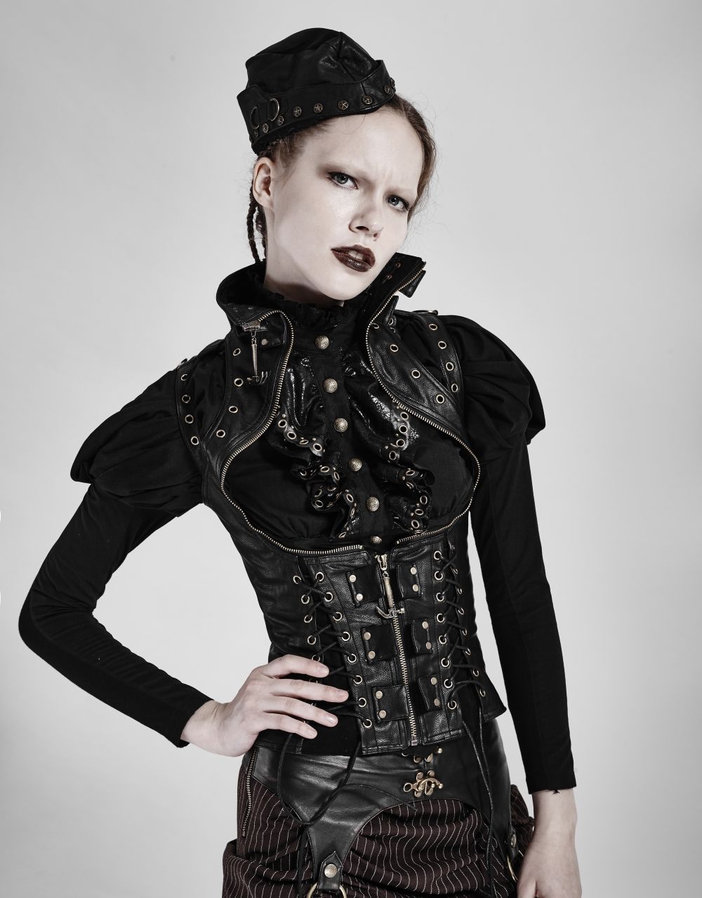 gilet steampunk femme