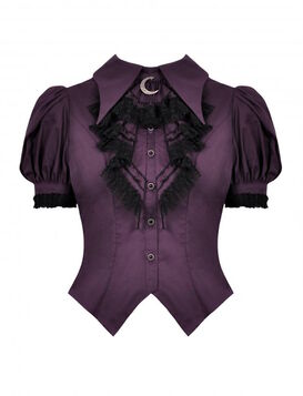Chemisier violet DARK IN LOVE 'lune pourpre'