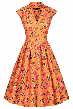 Robe vintage 50's LADY VINTAGE 'Eva Florette'