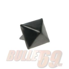 10 spikes 'pyramide black 1,2 cm'