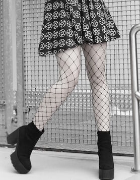 Collants résille grosses mailles