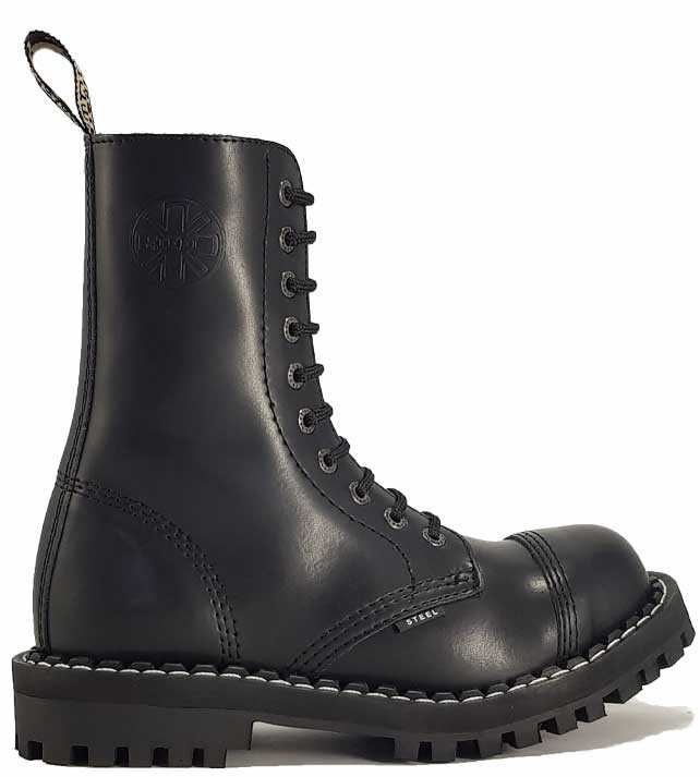 photo n°2 : Rangers cuir 10 trous STEEL BOOTS