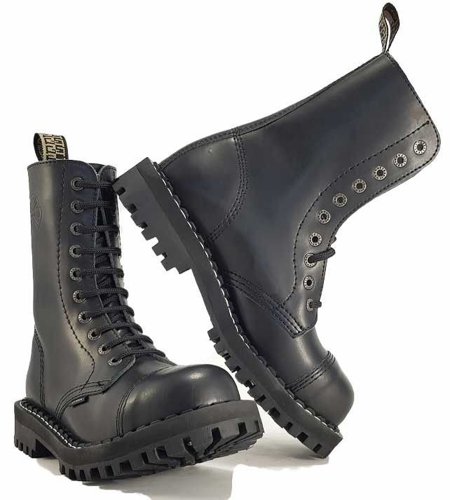photo n°4 : Rangers cuir 10 trous STEEL BOOTS