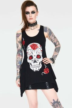 Top gothique JAWBREAKER 'Mexican skull'