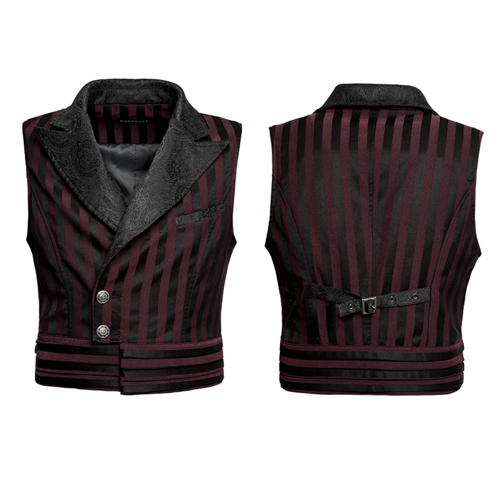 Gilet Victorien à Double Boutonnage Pour Hoe Noir - Noir - Ediu