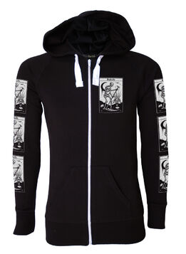 Veste zippée Satanic 'death tarot'