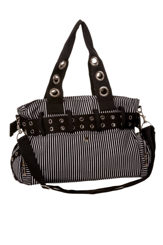 photo n°2 : Sac gothique BANNED noir et blanc