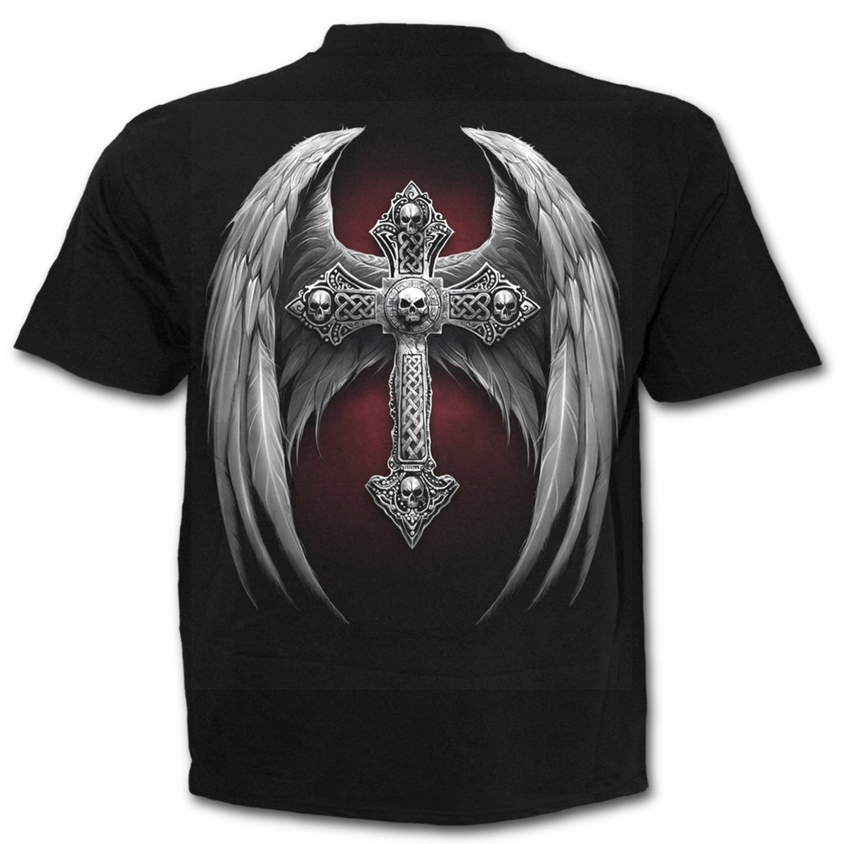 Lot De 4 T-shirts Gothique - Démon Dans La Nuit - Motif Noir Et Bleu - Taille Unique/Variable - Neuf Avec Étiquettes