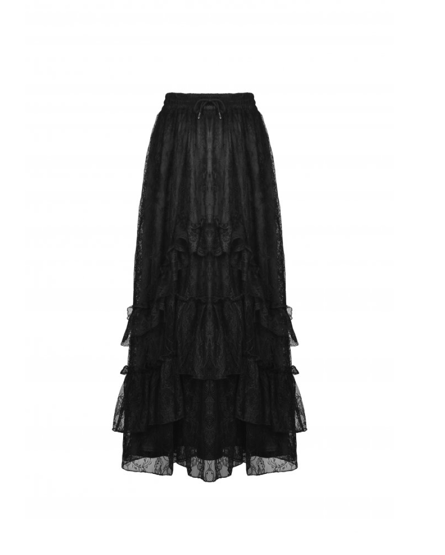 photo n°3 : Longue jupe dentelle DARK IN LOVE 'Areagne'