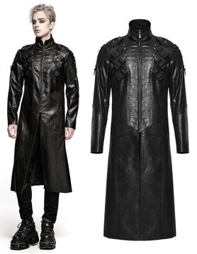 Manteau cybergoth PUNK RAVE 'Horizon noir'