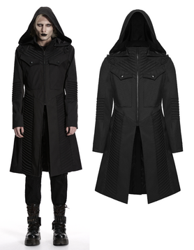Manteau Gothique Techwear 'Shadow Sentinel' - Punk Rave