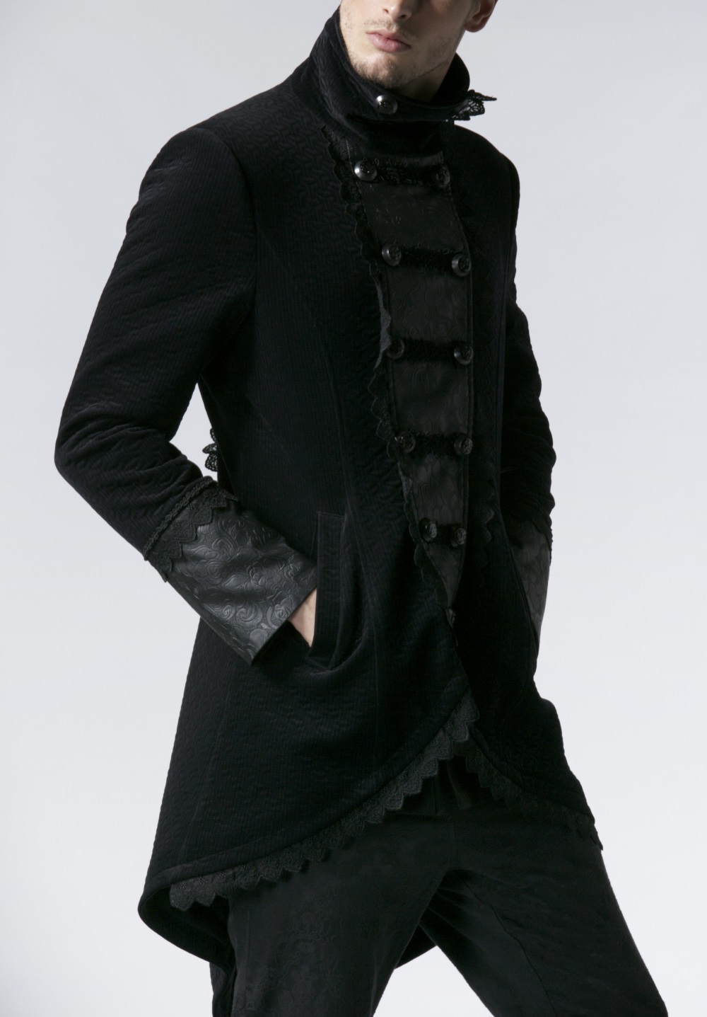 Veste sales redingote homme