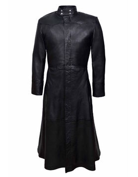 Manteau long cuir 'Neo Reloaded'