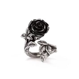 Bague ALCHEMY GOTHIC 'Wild Black Rose'