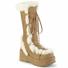 Bottes plateformes marron DEMONIACULT Cubby-311
