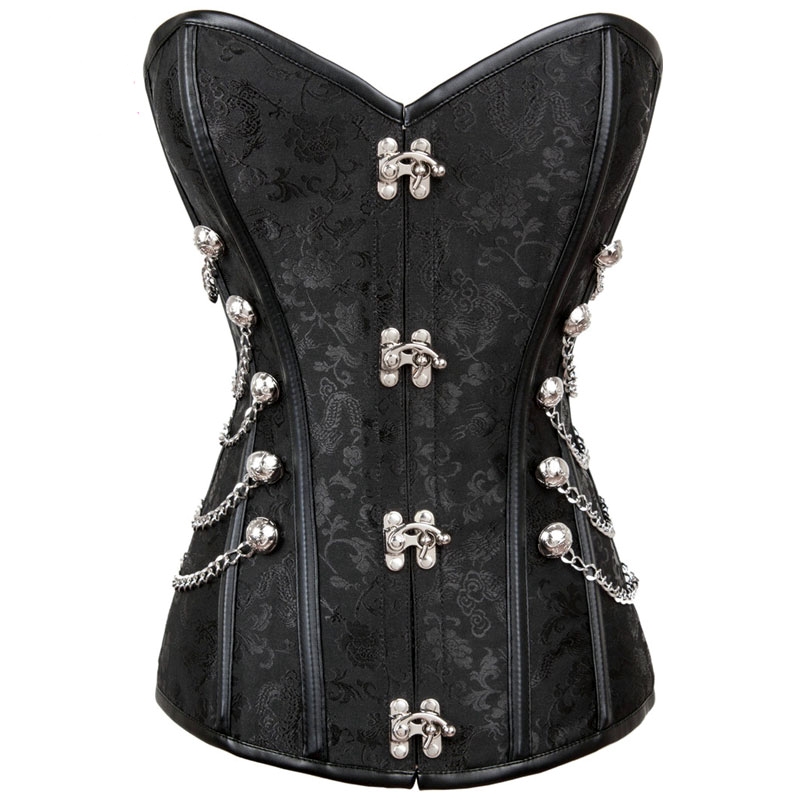 Corset gothique noir