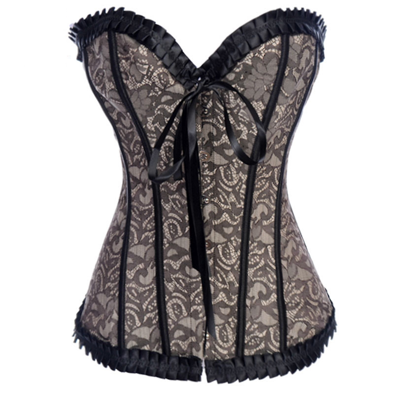 Corset gothique beige