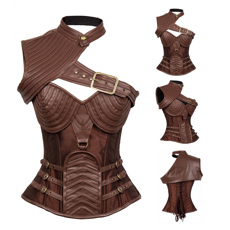 photo n°4 : Corset steampunk cuir vegan 'the adventurer'