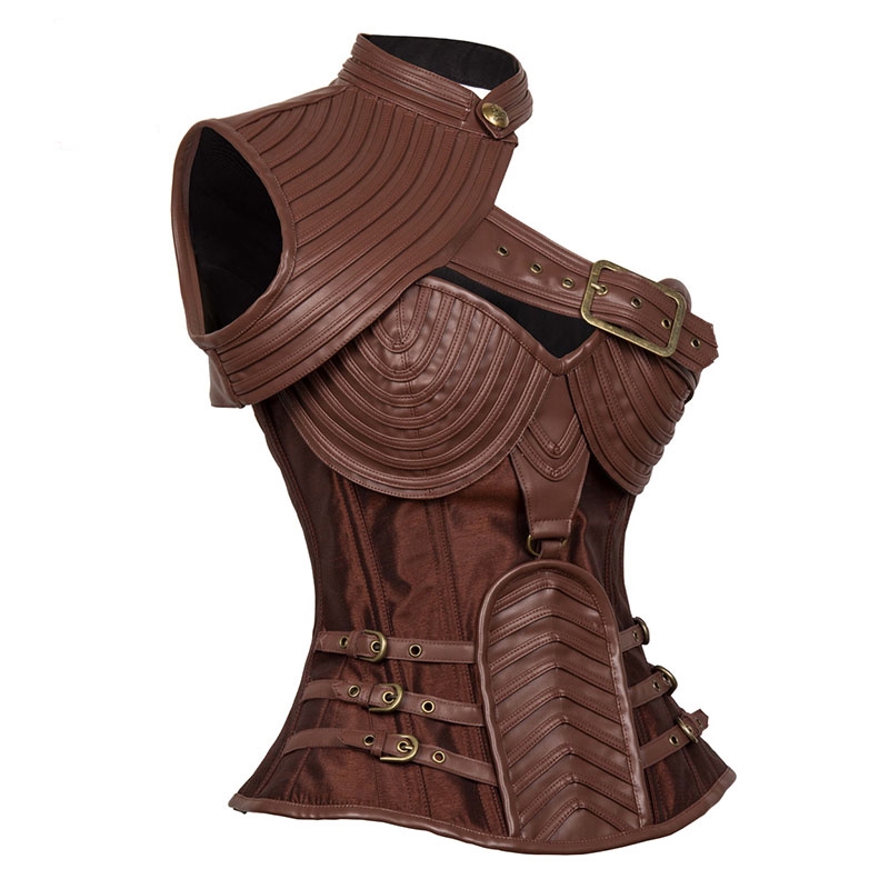 photo n°3 : Corset steampunk cuir vegan 'the adventurer'