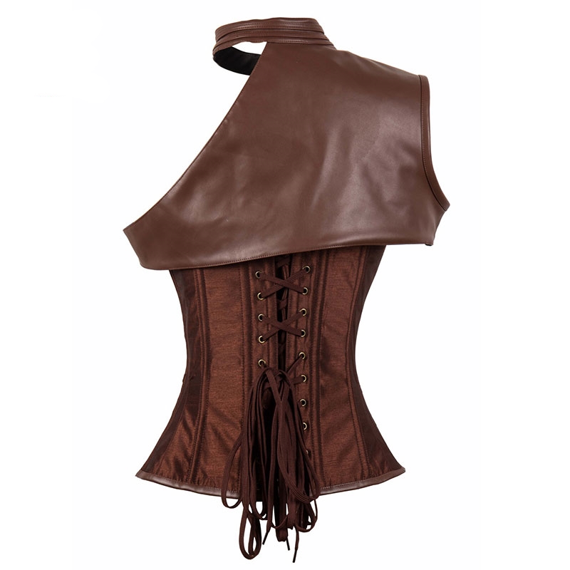 photo n°2 : Corset steampunk cuir vegan 'the adventurer'