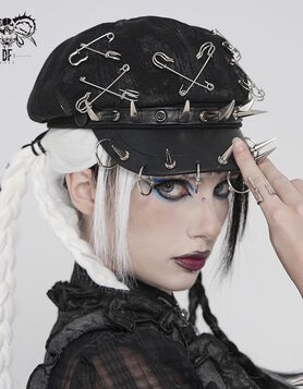 Casquette Gothique Punk Safety Riot - Devil Fashion