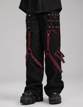Pantalon baggy PUNK RAVE 'Vidimir rouge'