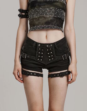 Short Gothique Harnais - Venom Strapped - Punk Rave