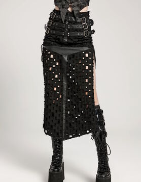 Jupe fendue Punk Rave 'Crux Obscura'