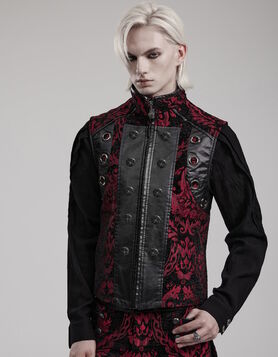 Veste Gothique Homme Punk Rave - Crimson Regent