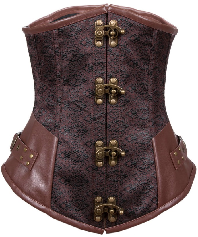 Serre-taille steampunk marron