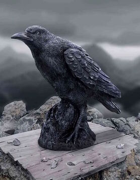 Figurine corbeau 'Raven Messenger'