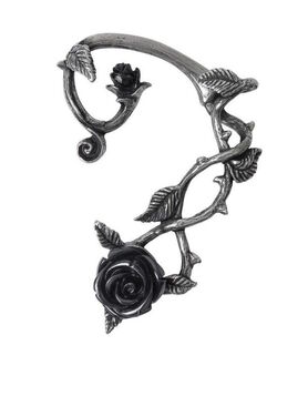 Boucle d'oreille ALCHEMY GOTHIC 'black rose'