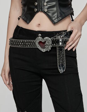 Ceinture PUNK RAVE 'Coeur sanglant'