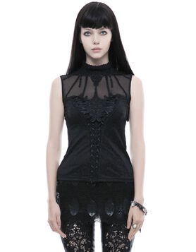 Top Gothique Femme - Veil of Midnight - Punk Rave