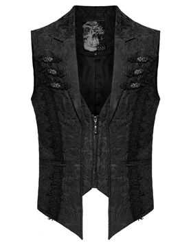Gilet PUNK RAVE 'Épine noire'