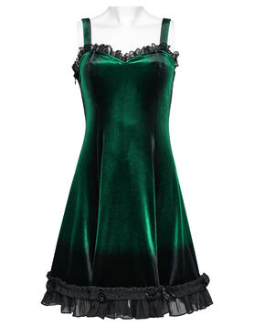 Robe PUNK RAVE 'Velours d'émeraude'