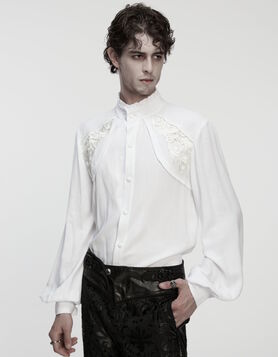 Chemise PUNK RAVE 'Litanie Blanche'