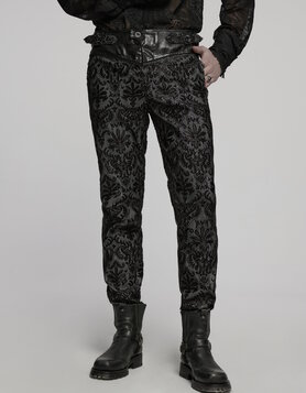 Pantalon Gothique Brodé 'Goth Palace'