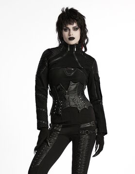 Serre-taille Goth PUNK RAVE 'Ailes Noires'