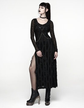 Robe Gothique Longue Décadente PUNK RAVE