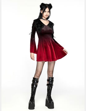 Robe Gothique Punk Rave 'Tentation Infernale'