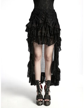 Jupe asymétrique PUNK RAVE 'Requiem de Dentelle'