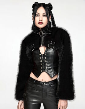 Veste Boléro gothique PUNK RAVE 'Étreinte Nocturne'