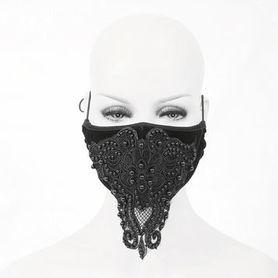 Masque facial punk gothique pour hommes / masques noirs masculins