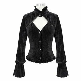 Chemise velours DEVIL FASHION 'melisenda'