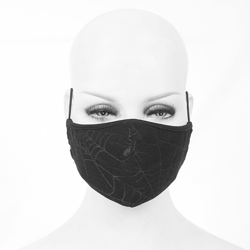 Masque gothique en tissu 'arachno'