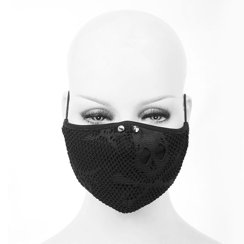 Masque gothique en tissu 'skull'
