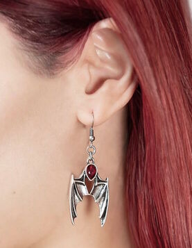 Boucles d'oreilles KILLSTAR 'Demon night red'